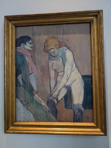 Henri de Toulouse-Lautrec - Femme tirant son bas